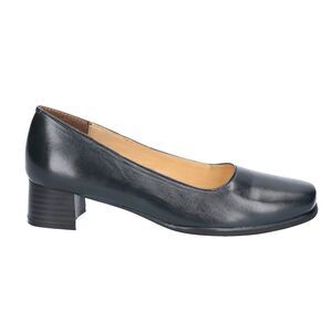 Amblers Walford Ladies Wide Fit Court / Womens Shoes / Navy
